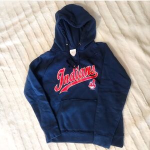Cleveland Indians / Guardians Baseball Hoodie, Blue, Size Small